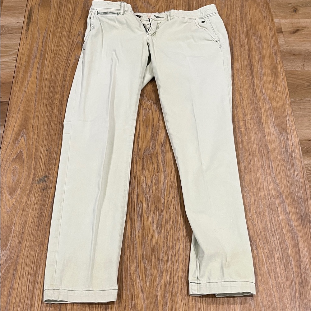Pilcro and the Letterpress Light Tan Chinos